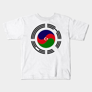 Korean Azerbaijani Multinational Patriot Flag Series Kids T-Shirt